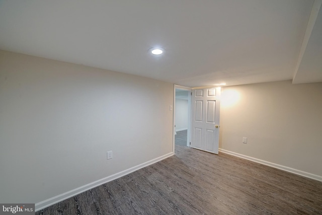 unfurnished room featuring hardwood / wood-style floors