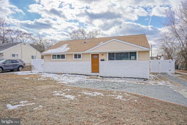 view of front of home