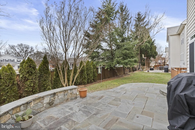 view of patio / terrace featuring grilling area