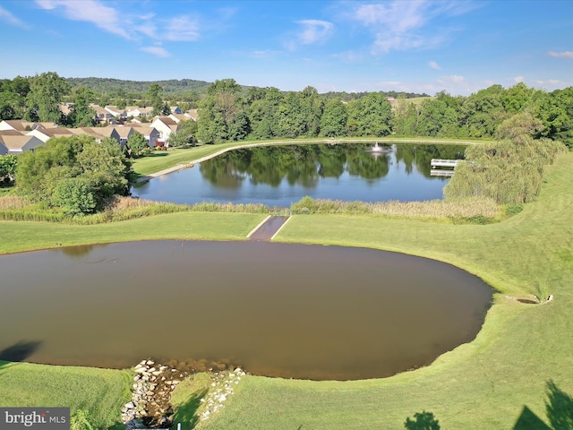 view of water feature