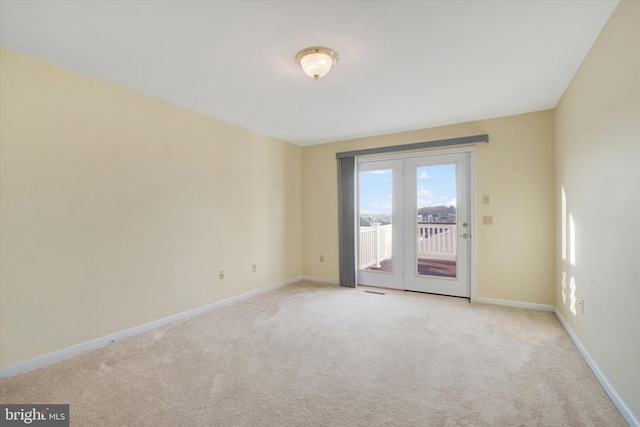 view of carpeted empty room