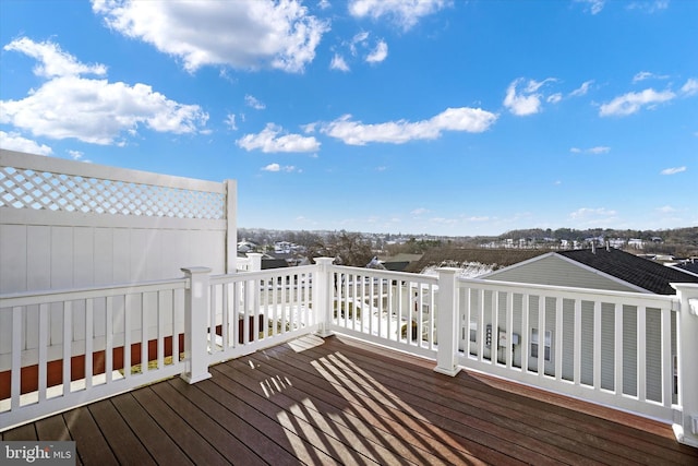 view of wooden terrace