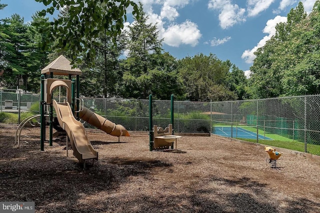 view of jungle gym