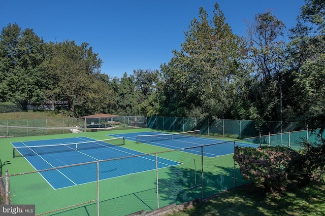 view of tennis court