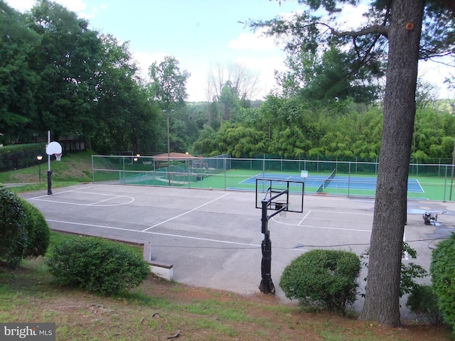 view of sport court