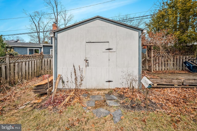 view of outbuilding