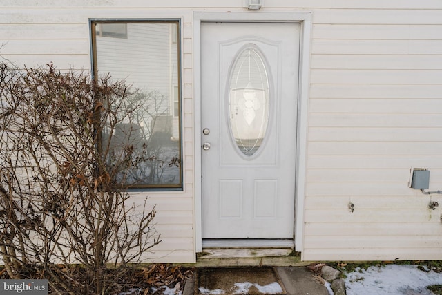 view of entrance to property