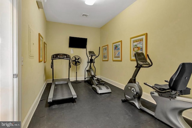 view of workout room