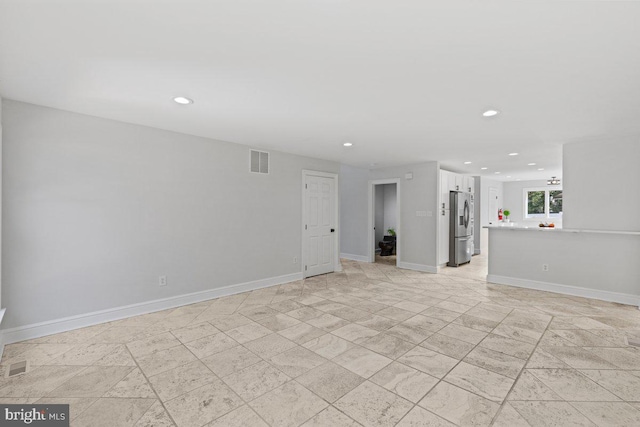 view of unfurnished living room