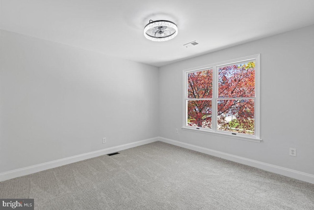 view of carpeted empty room