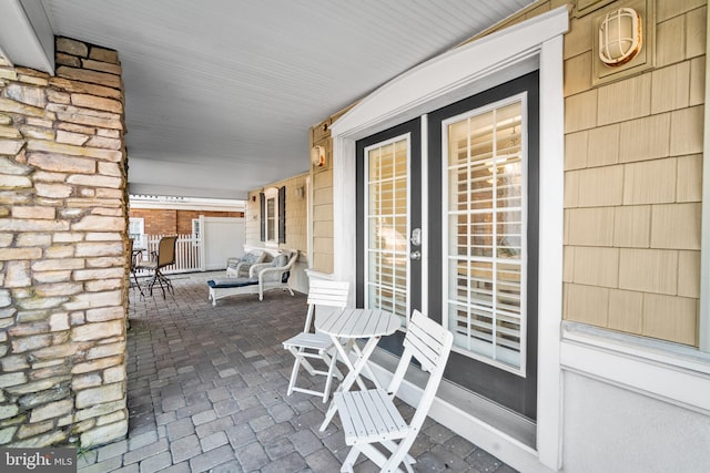 view of patio / terrace featuring a porch