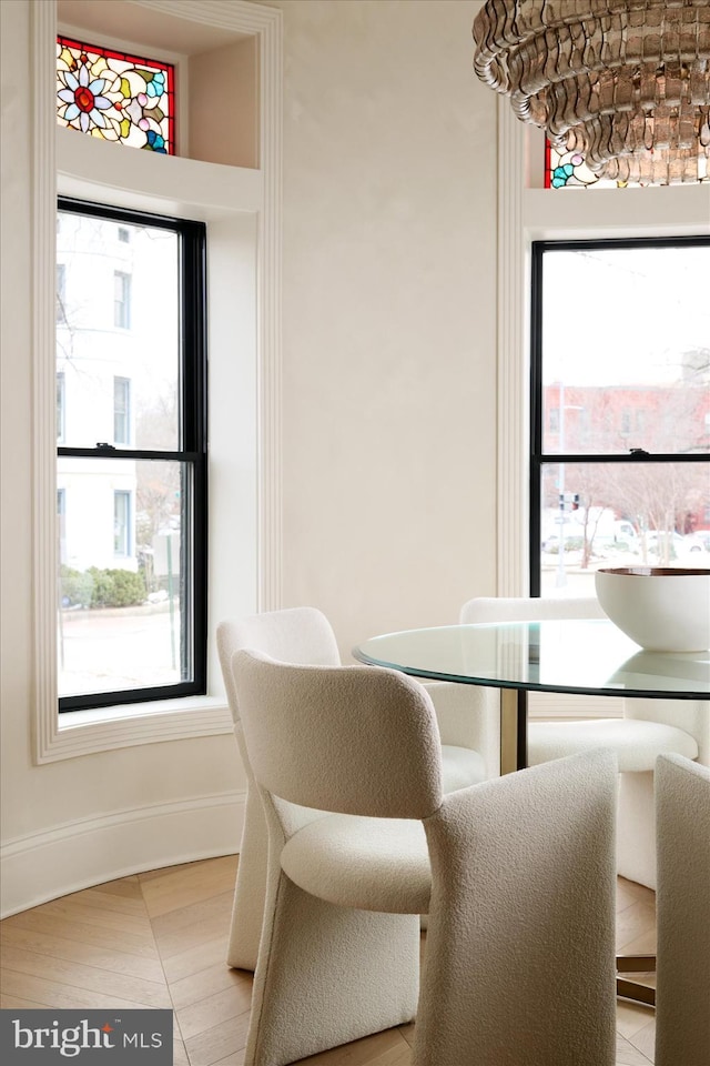 view of dining area