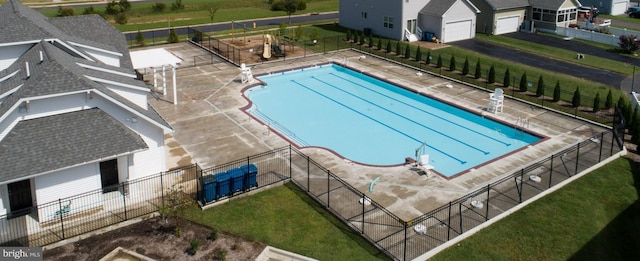 view of pool with a patio area