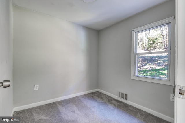 view of carpeted empty room