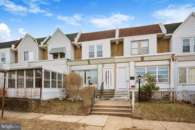 multi unit property with a sunroom