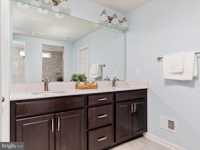 bathroom featuring vanity