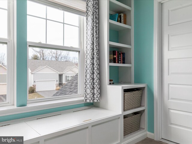 details featuring built in features
