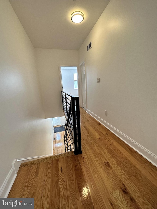 interior space with light hardwood / wood-style floors