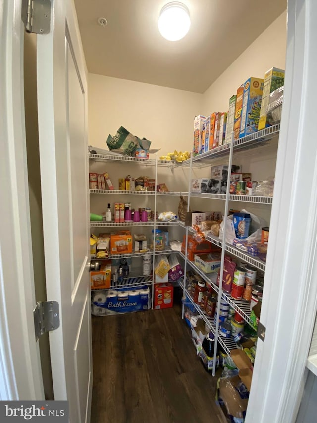 view of pantry