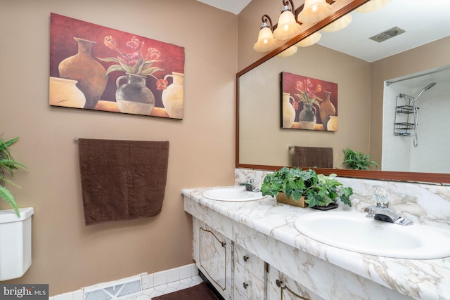 bathroom with vanity