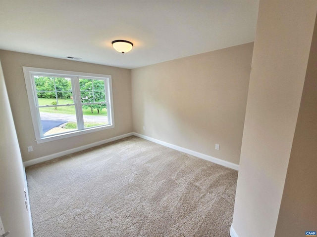 view of carpeted empty room