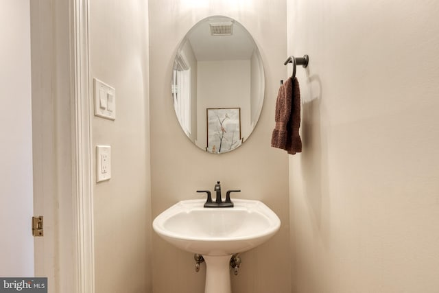 bathroom with visible vents