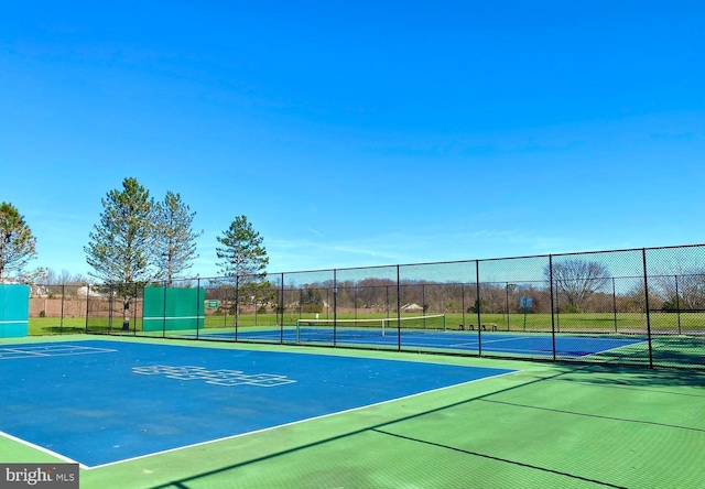 view of sport court