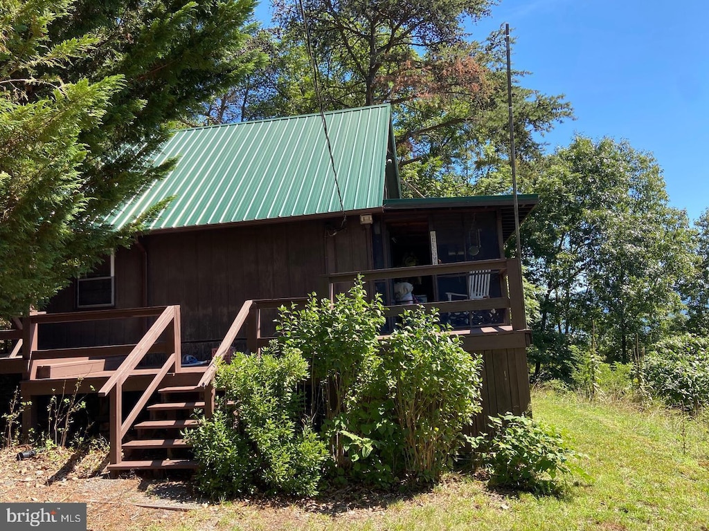 view of rear view of property