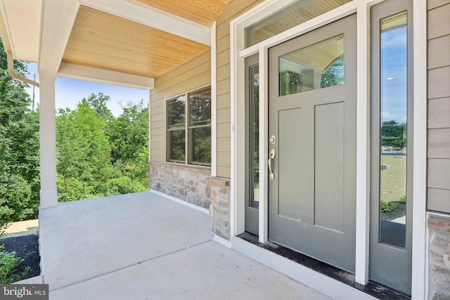 view of entrance to property