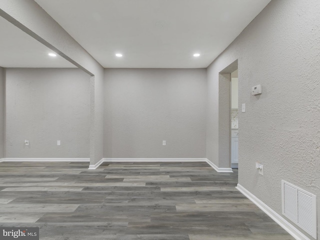 interior space featuring hardwood / wood-style flooring