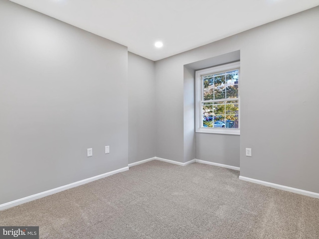 view of carpeted empty room