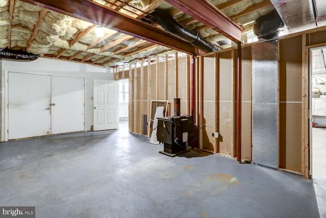 view of basement