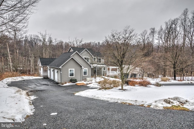 view of property with a garage