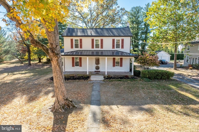 view of front of house with covered porch