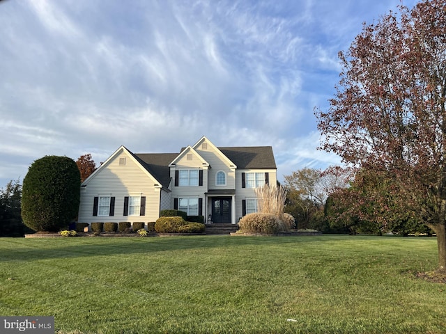 view of property with a front yard