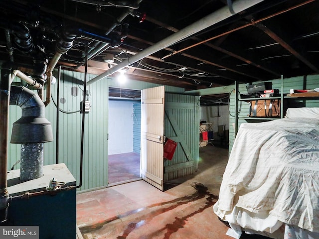 view of basement