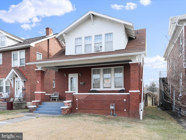 view of front of home with a porch