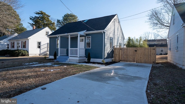 view of bungalow