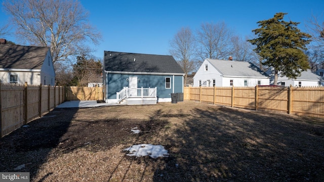 view of rear view of property