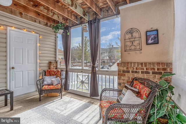 sunroom / solarium with plenty of natural light