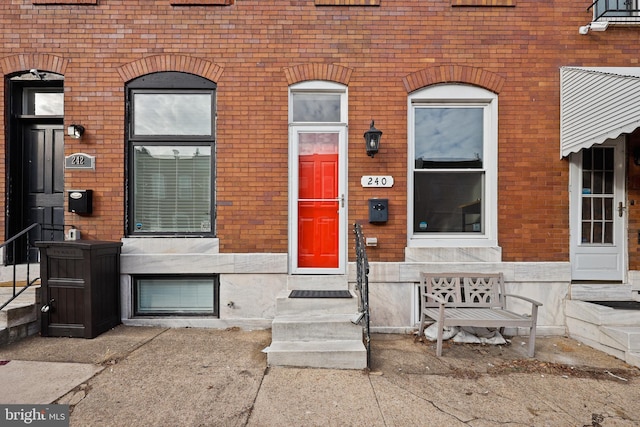 view of entrance to property