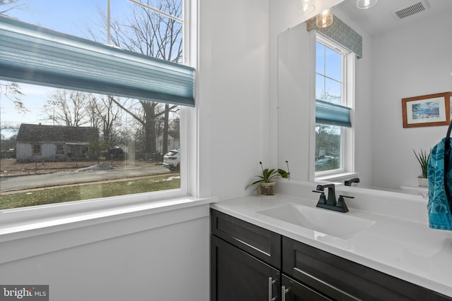 bathroom with vanity