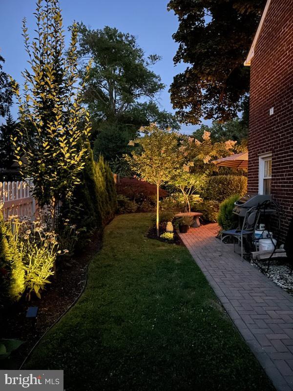 view of yard featuring a patio