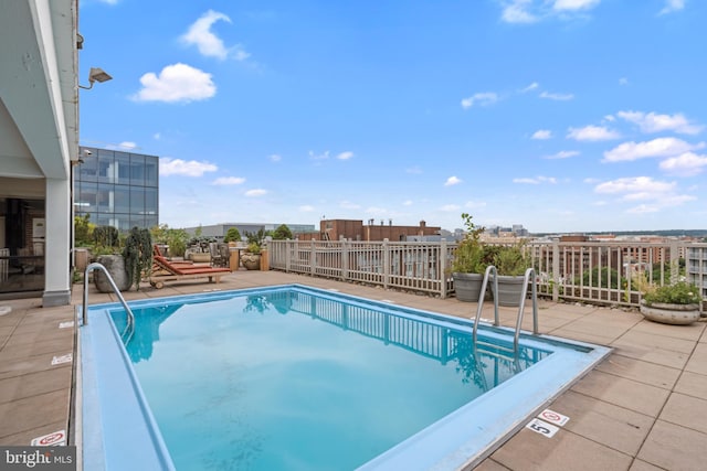 view of pool with a patio area