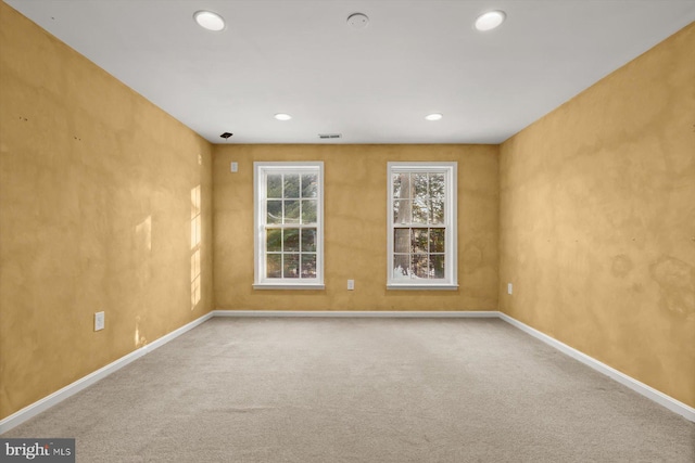 view of carpeted empty room