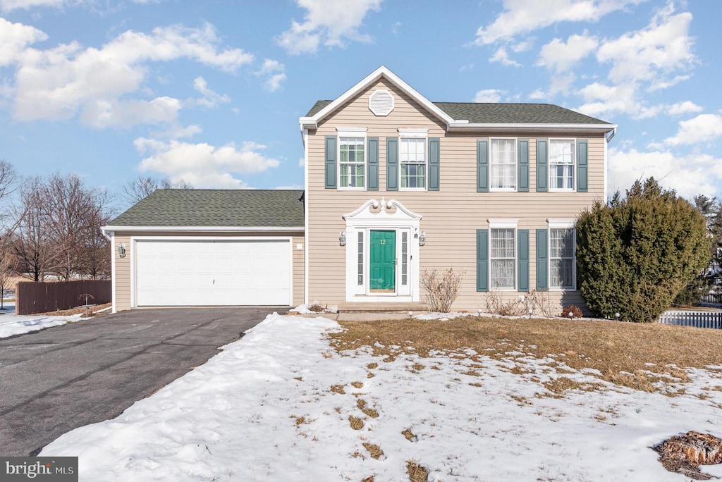 view of front of house featuring a garage