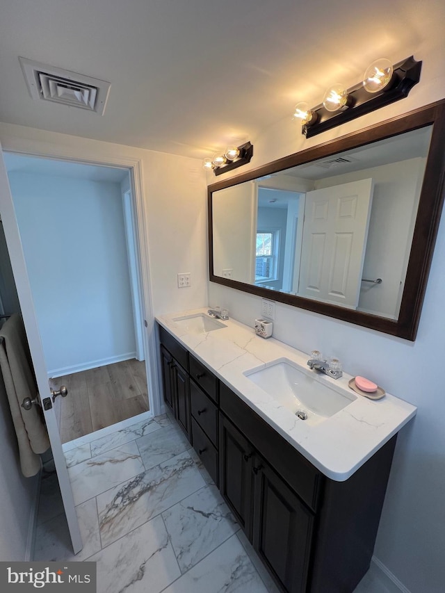 bathroom featuring vanity