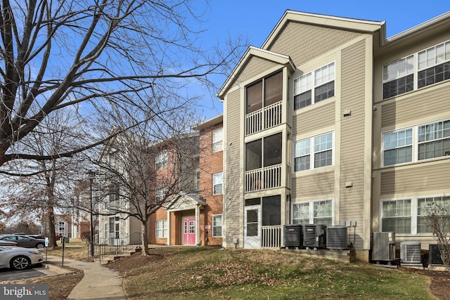 view of property featuring cooling unit