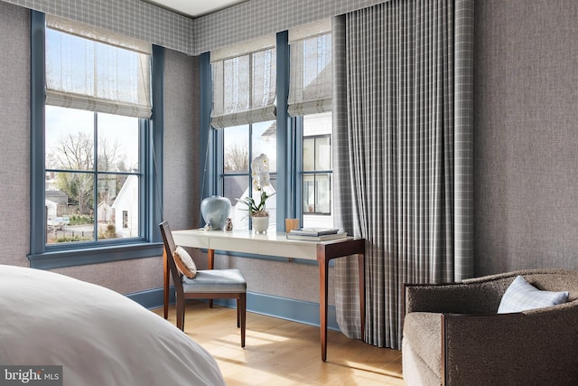 bedroom featuring hardwood / wood-style flooring