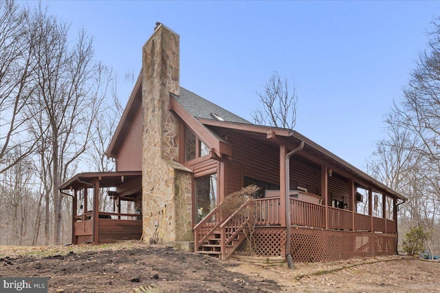 view of rear view of house